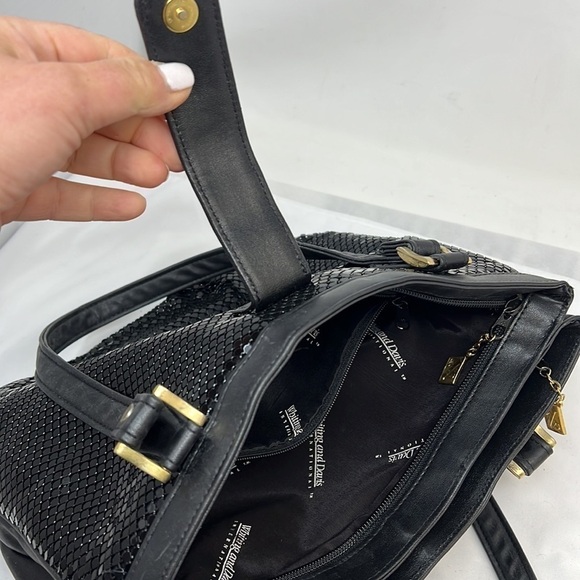 Whiting and Davis Large Double Compartment Shoulder Bag - Picture 14 of 16